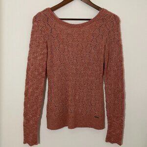 Abercrombie & Fitch Long sleeve Scoop back Sweater - Pink M